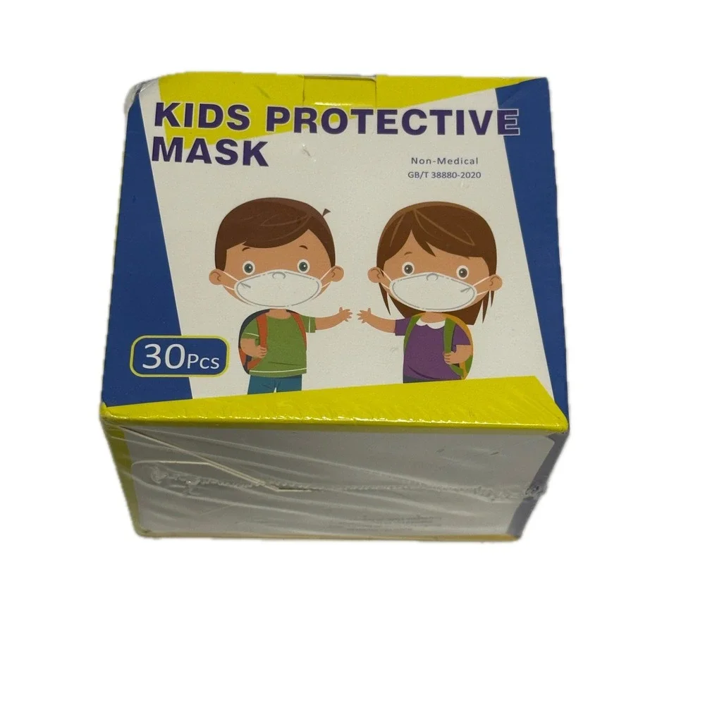 Kids Protective Mask 30pcs Non-Medical Disposable Multi-Color New Sealed